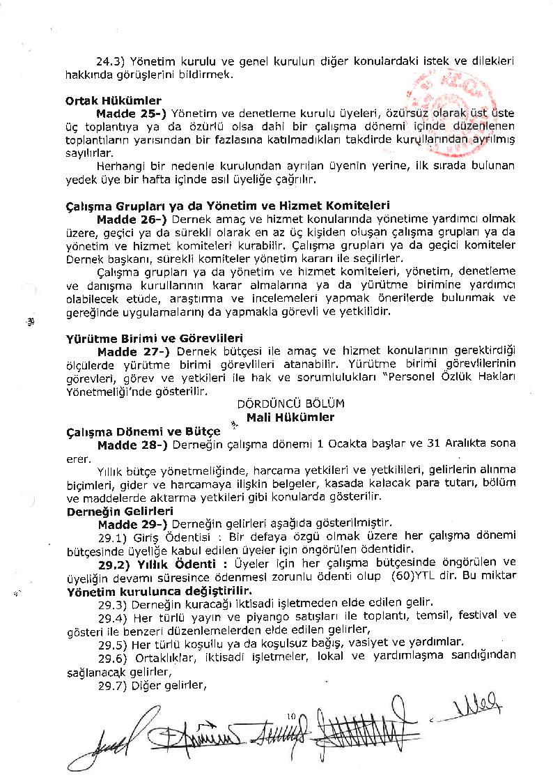 Tüzük sayfa 9 title=